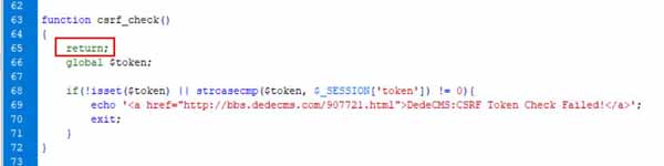 网站提示DedeCMS:CSRF Token Check Failed!的解决办法 网站提示DedeCMS:CSRF Token Check Failed!的解决办法
